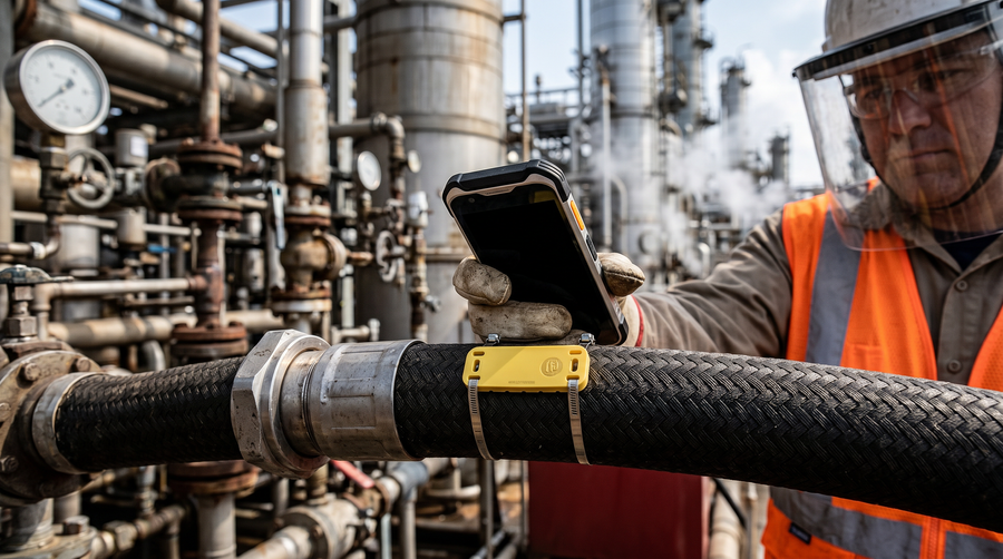 NFC-tagged hoses